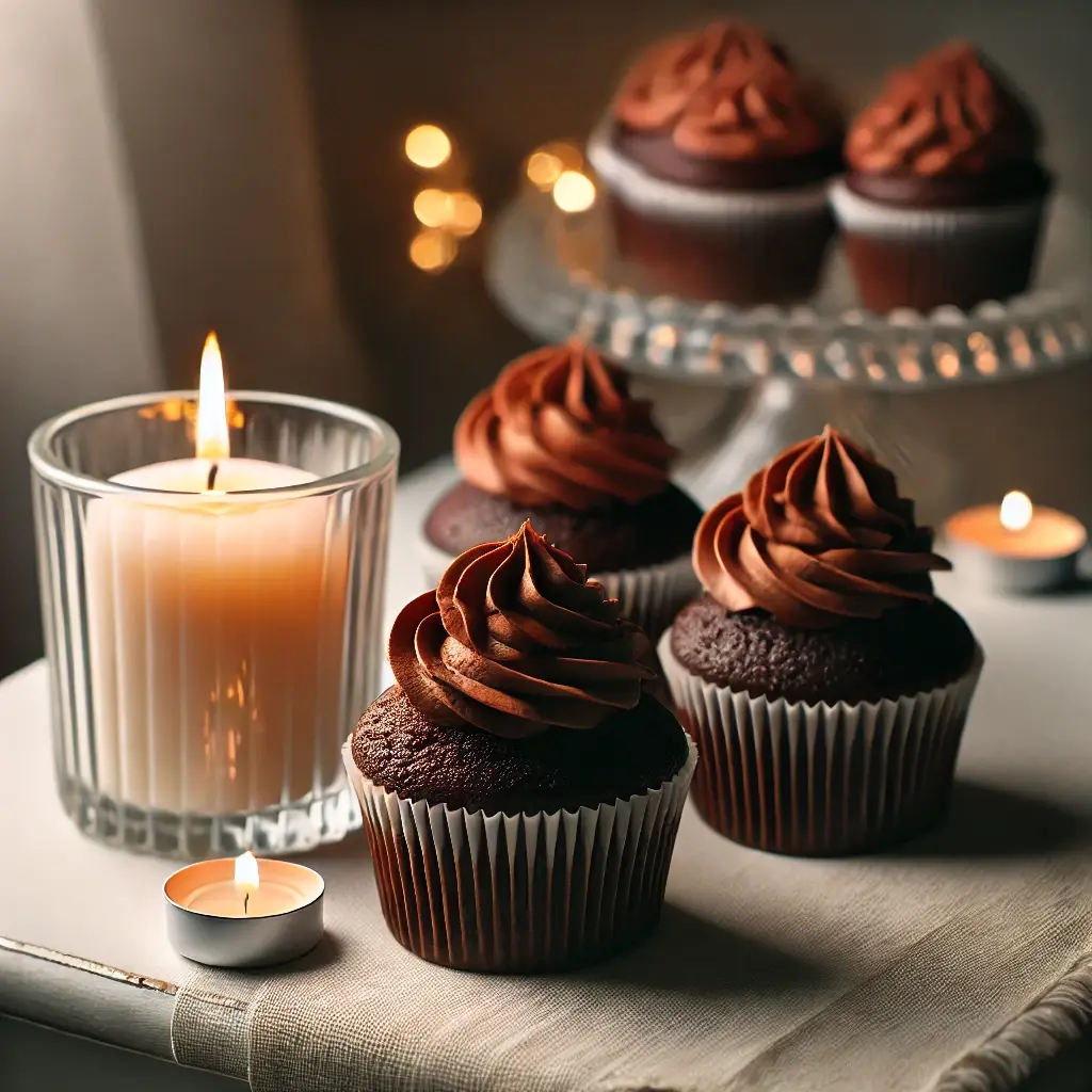 Fragancia Velas Cupcake de Chocolate