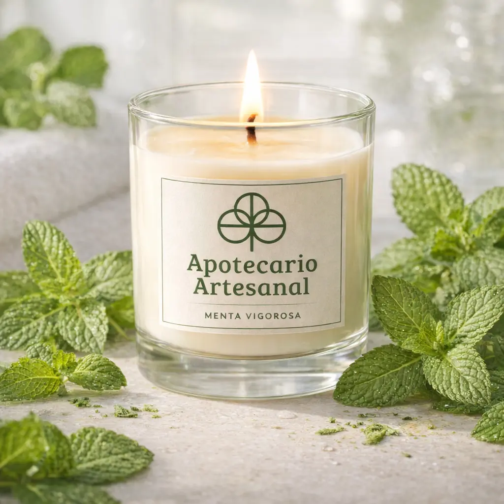 Fragancia Velas Menta Vigorosa