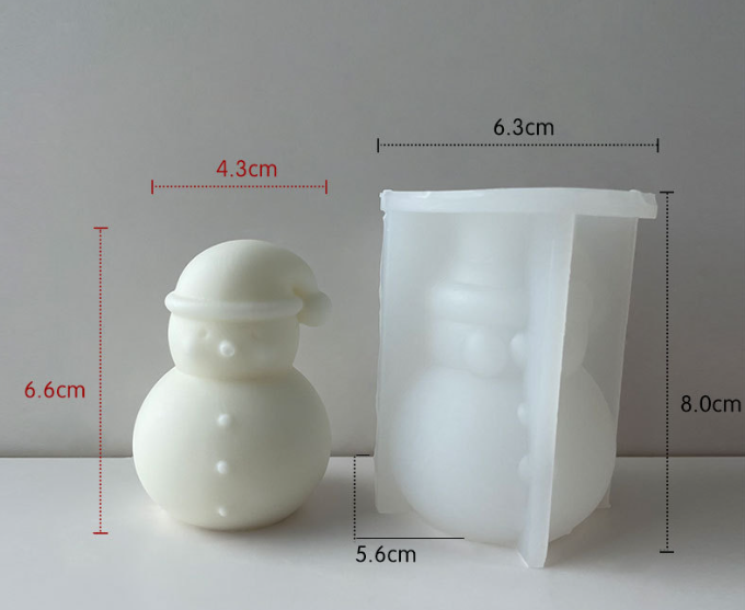 Molde - J-0732 / Muñeco de nieve en Navidad