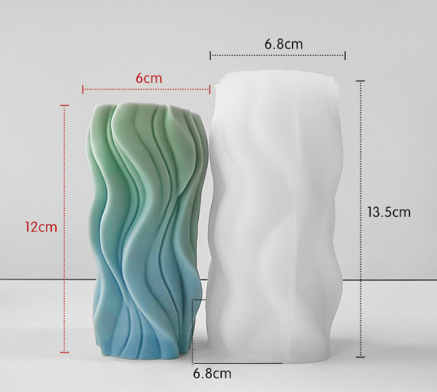 Molde - J-1028 / Cilindro irregular fino