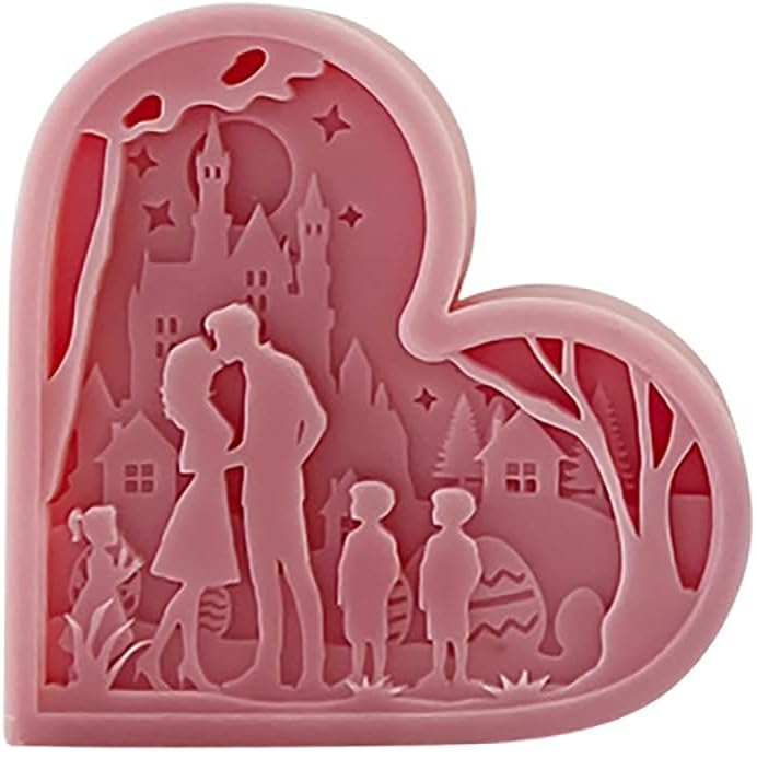 Molde - J-5059 / Corazón con familia