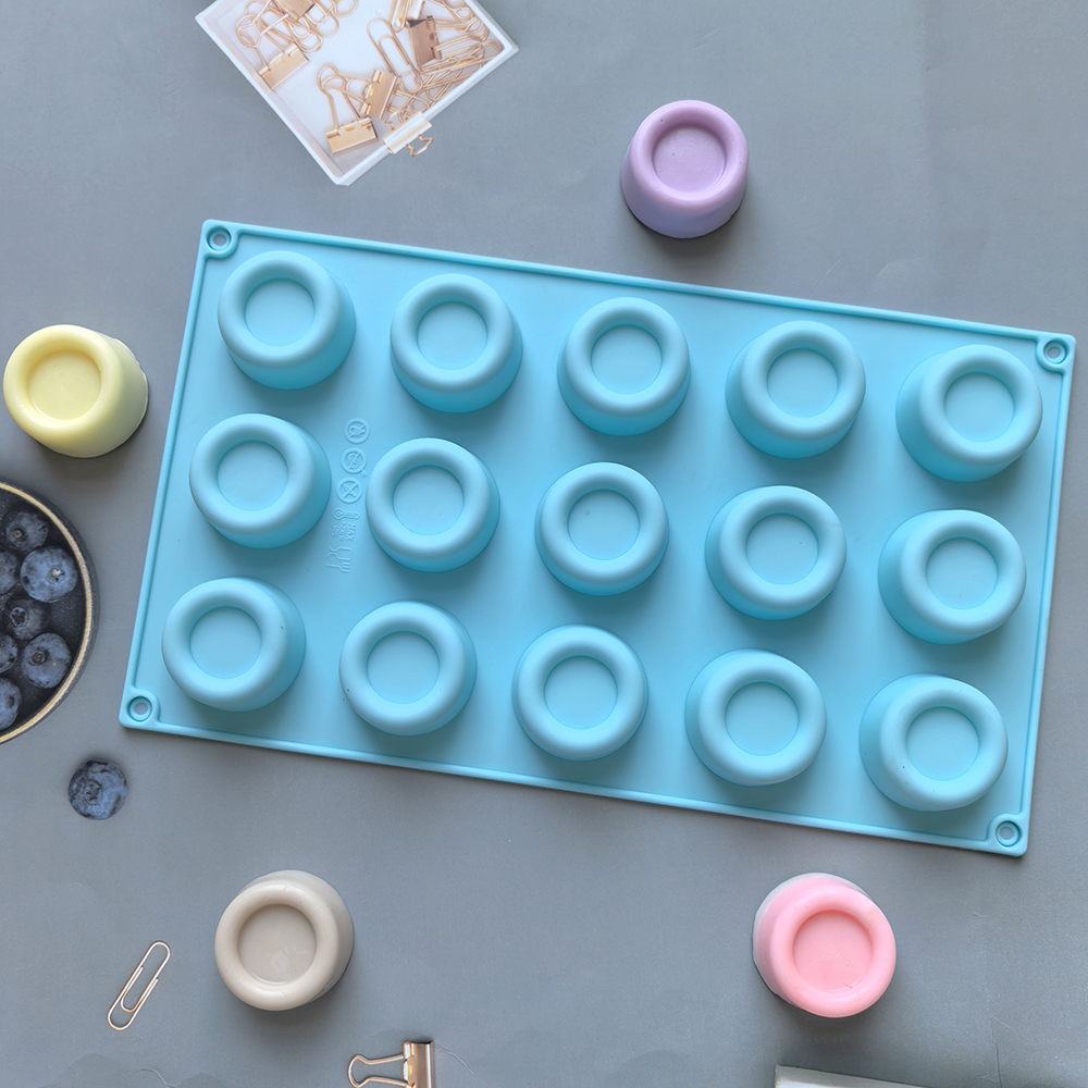 Molde 15 circulos con relieve - XY535 -