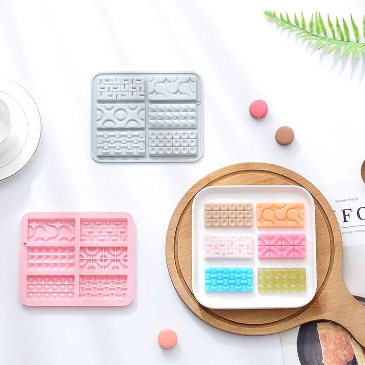 Molde 6 troqueles rectangulares - XY281 -