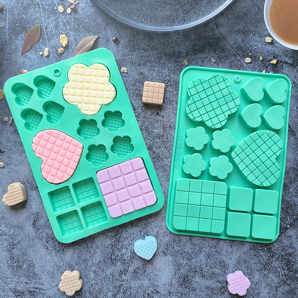 Molde corazones y cuadros troquelados - XY547 -