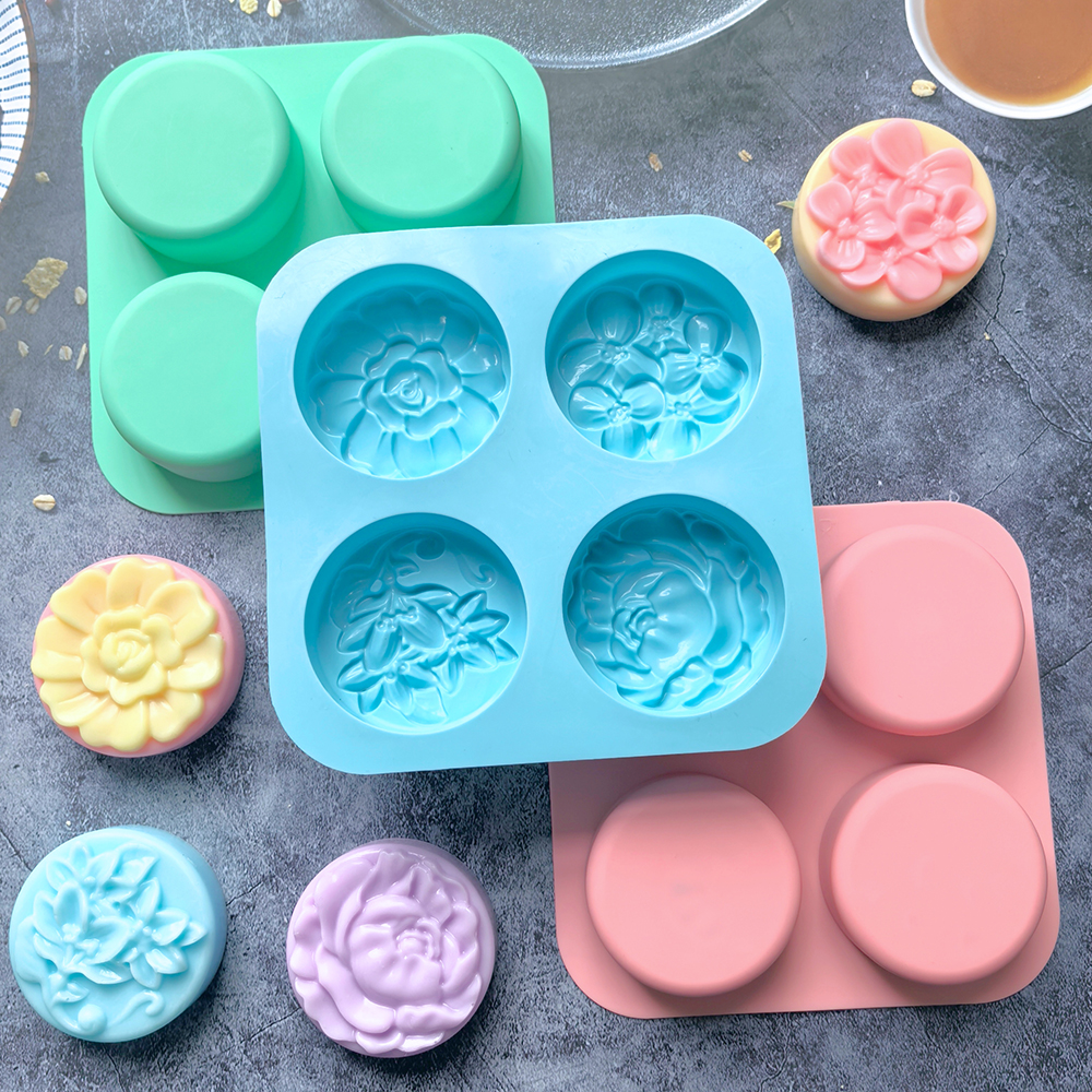 Molde de 4 rosas - XY354 -