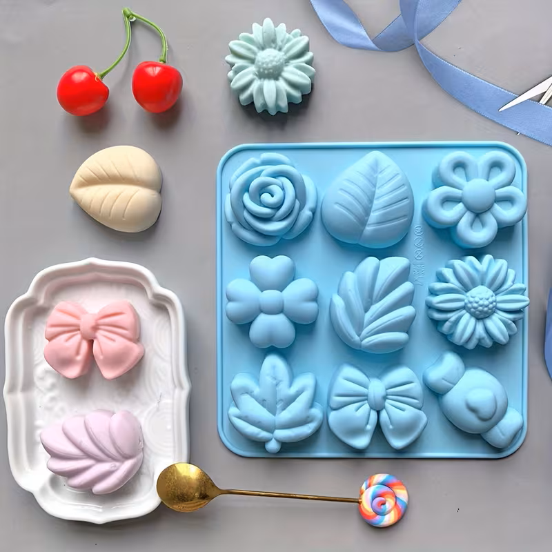 Molde de 9 flores - XY780 -