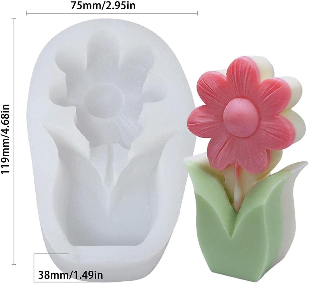 Molde de flor 3D - FM0113 -