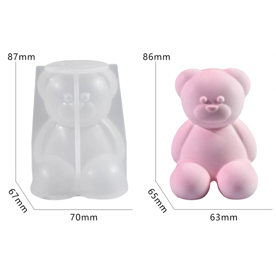 Molde de oso sentado grande - D4185 -