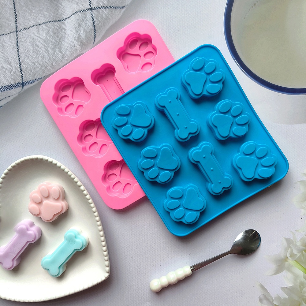 Molde de patitas y hueso de perro - XY78 -