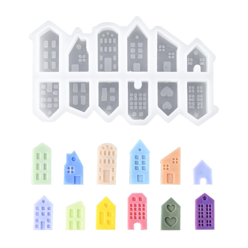 Molde de tablero completo de casas - D4660 -