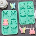 Molde mariposa oso conejo - XY205 -