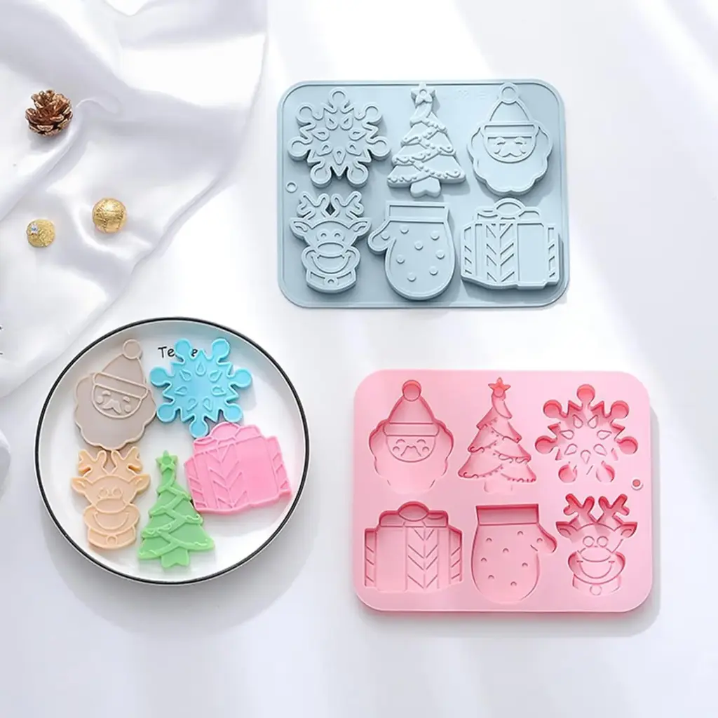 Molde navideño 6 figuras - XY611 -