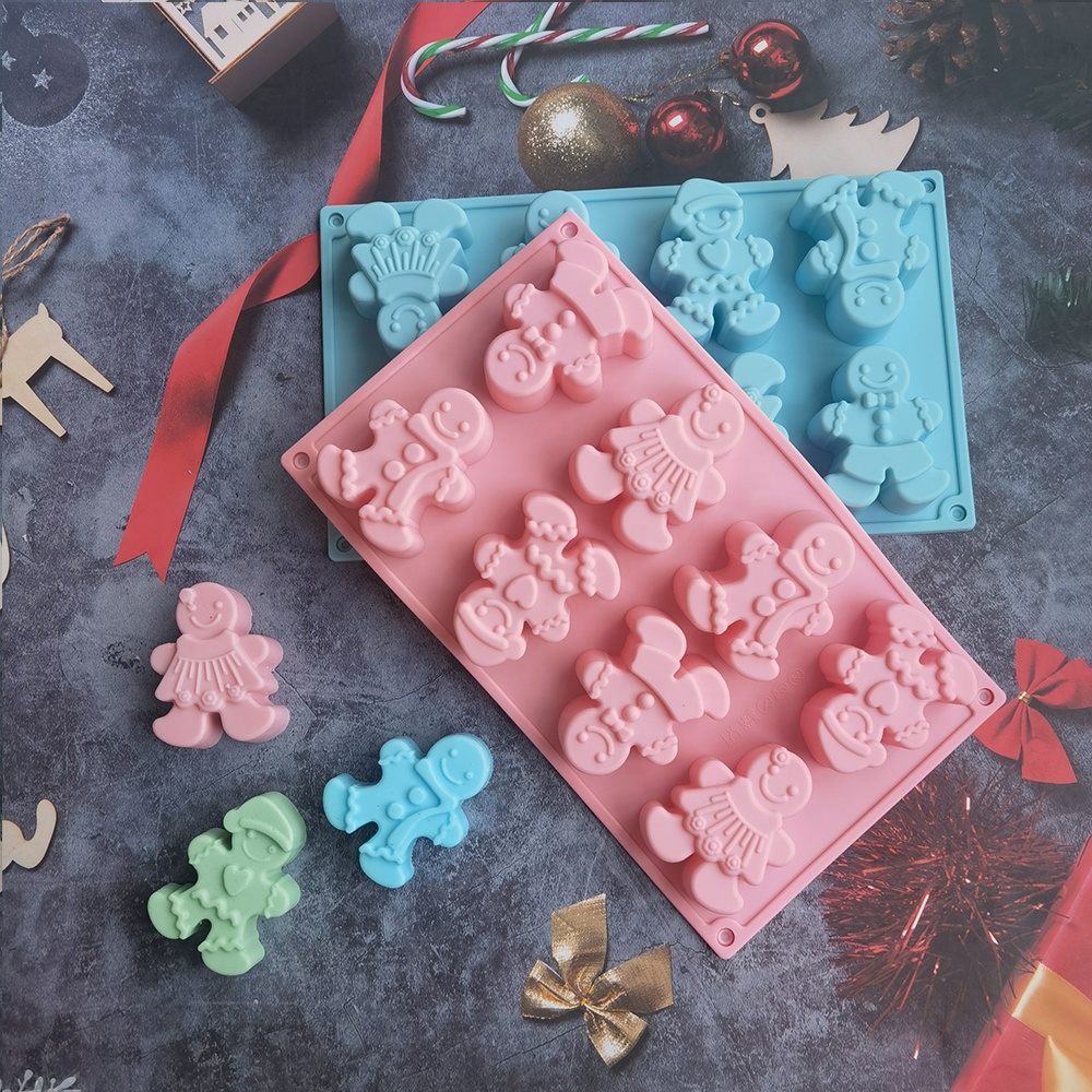 Molde Navideño 8 Galletas de Jengibre - XY76 -