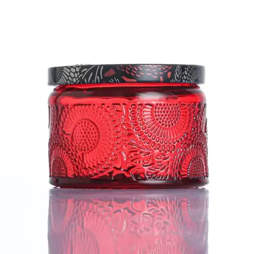 [S218R] Envase de vidrio - Rojo - 100 ml