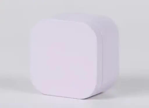 [S210BL] Envase metálico cuadr. Blanco