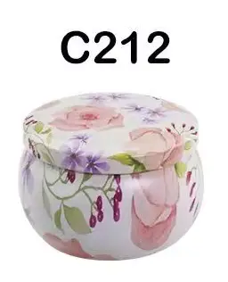 [S219C212] Envase metálico redon. flores crema - 60 ml