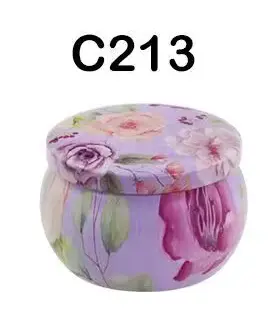 [S219C213] Envase metálico redon. flores morado - 60 ml