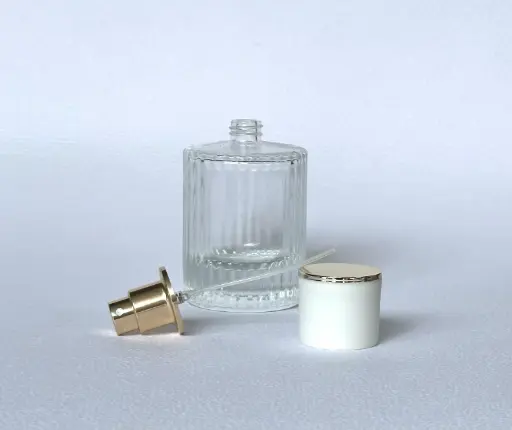 [S211B] Envase Perf. Trans. Troquelado tapa blanca 50ml