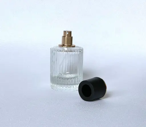 [S211N] Envase Perf. Trans. Troquelado tapa negra 50ml