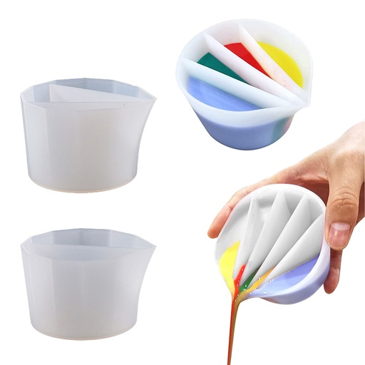 [S234] Vaso Dividido de Silicona – 5 Compartimentos S234