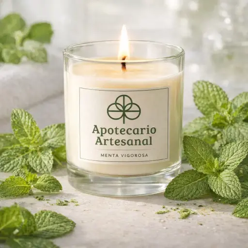 Fragancia Velas Menta Vigorosa