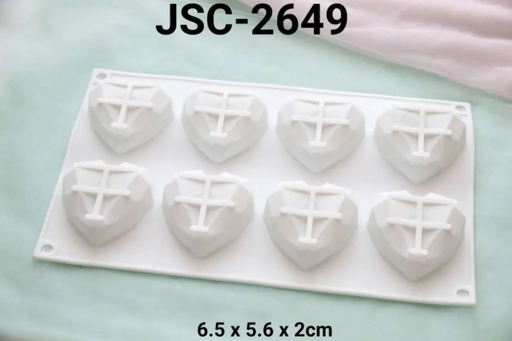 [JSC-2649] Molde - JSC-2649 / 8 corazones