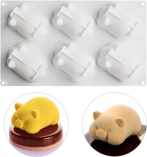 [JSC-3314] Molde - JSC-3314 / 6 cerditos