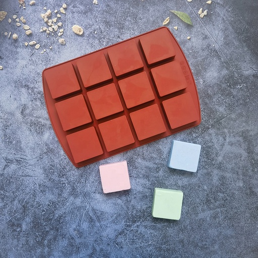 [XY182] Molde 12 cuadritos - XY182 -