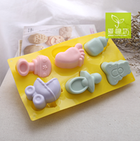 [XY613] Molde 6 figuras baby shower - XY613 -