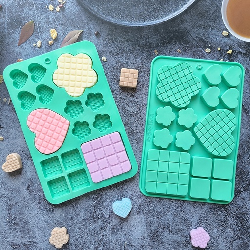 [XY547] Molde corazones y cuadros troquelados - XY547 -