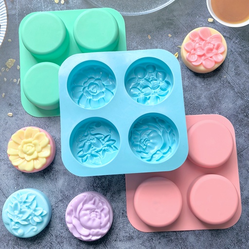 [XY354] Molde de 4 rosas - XY354 -