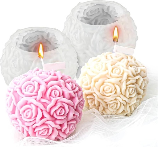 [D3764] Molde de vela ramo de flores - D3764 -