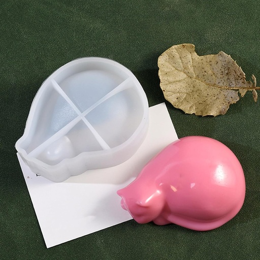 [D4061] Molde gato acostado - D4061 -